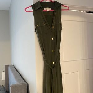 Womens Michael Kors sleeveless dress - dark green